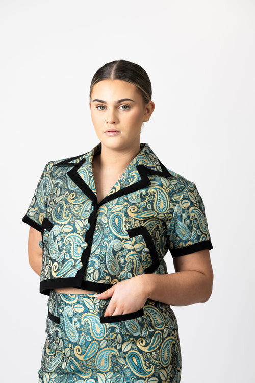 Teal Symphony Suit