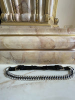 Two piece belt with chain