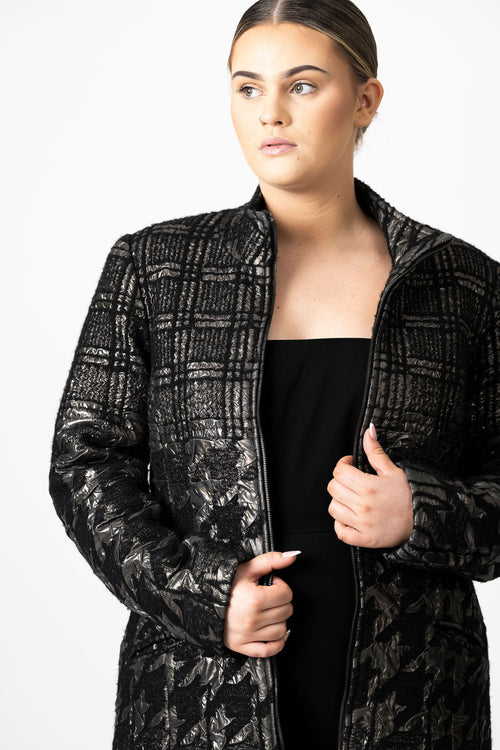 Metallic Verse Coat